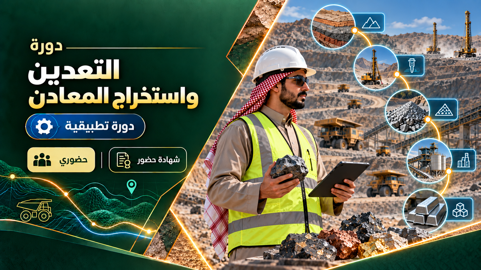 دورة التعدين واستخراج المعادن